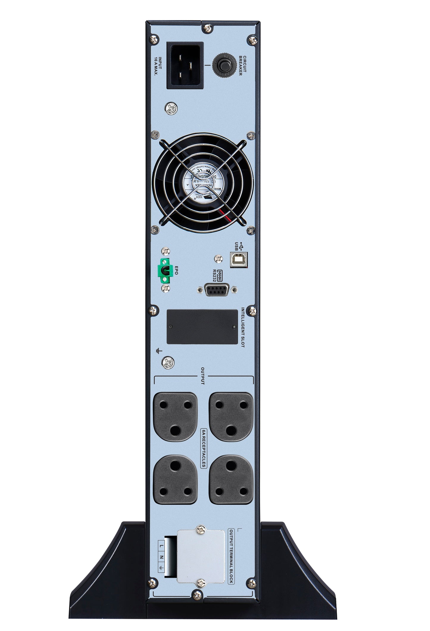 APC Easy UPS On-Line SRVL3KRI-IN- 3kVA | 230V | 4 India 3-pin 6A + 1 Hard wire 3-wire (1P+N+E) Outlets | Lithium-ion | Rack/Tower 2U | Intelligent Card Slot | Visual LCD and Audible Alarms | W/O rail kit | 3 years Warranty