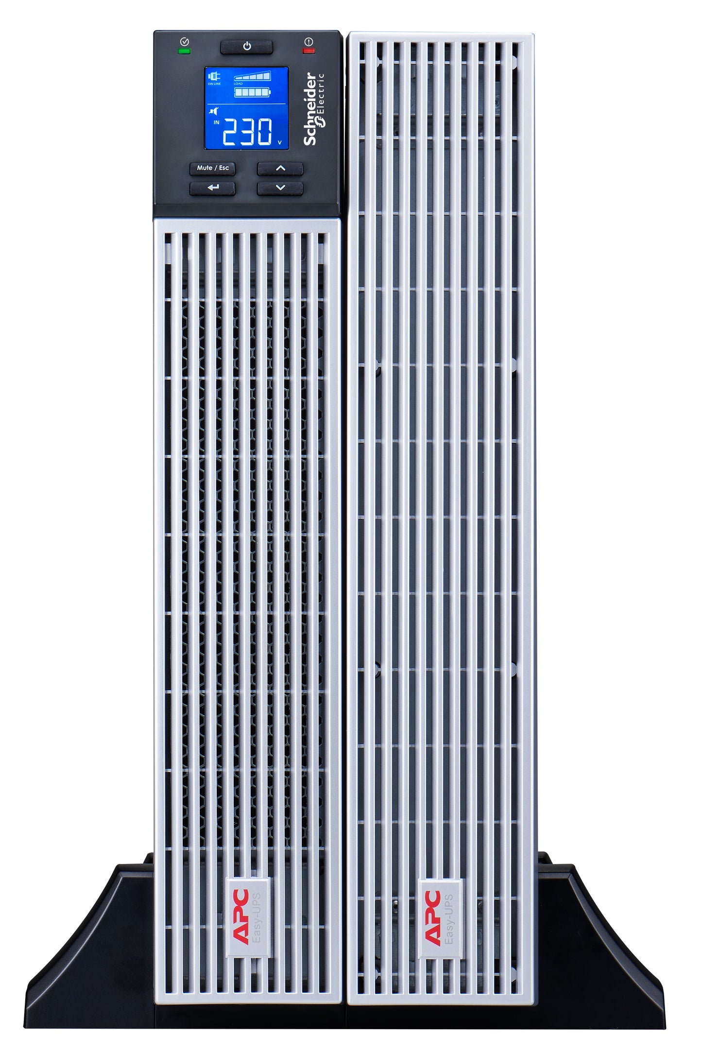 APC Easy UPS On-Line SRVL3KRIL-IN - 3000VA/ 2700W | 230V | 4 India 3-pin 6A +1 Hard wire (1P+N+E) Outlets | Lithium-ion | Rack/Tower 4U | Intelligent Card Slot | Visual LCD and Audible Alarms | Extended runtime,W/O rail kit | 3 years Warranty on UPS