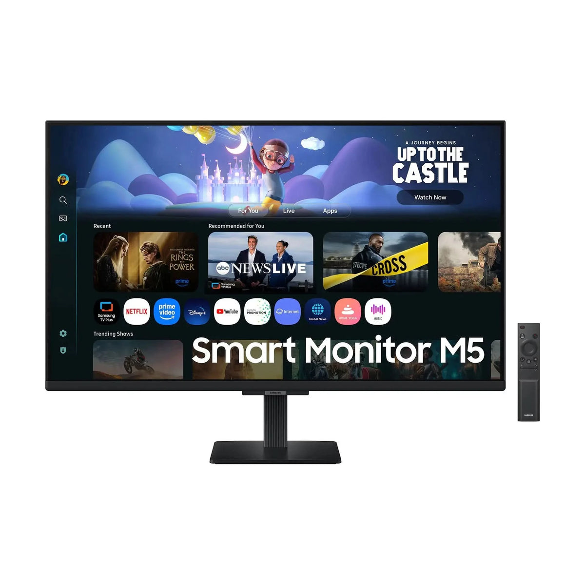 Samsung 32 Inch Smart Monitor M5 Full HD, VA Panel, Smart TV Apps, HDR10, Built-in Speakers, Wi-Fi, Bluetooth, LS32FM500EWXXL