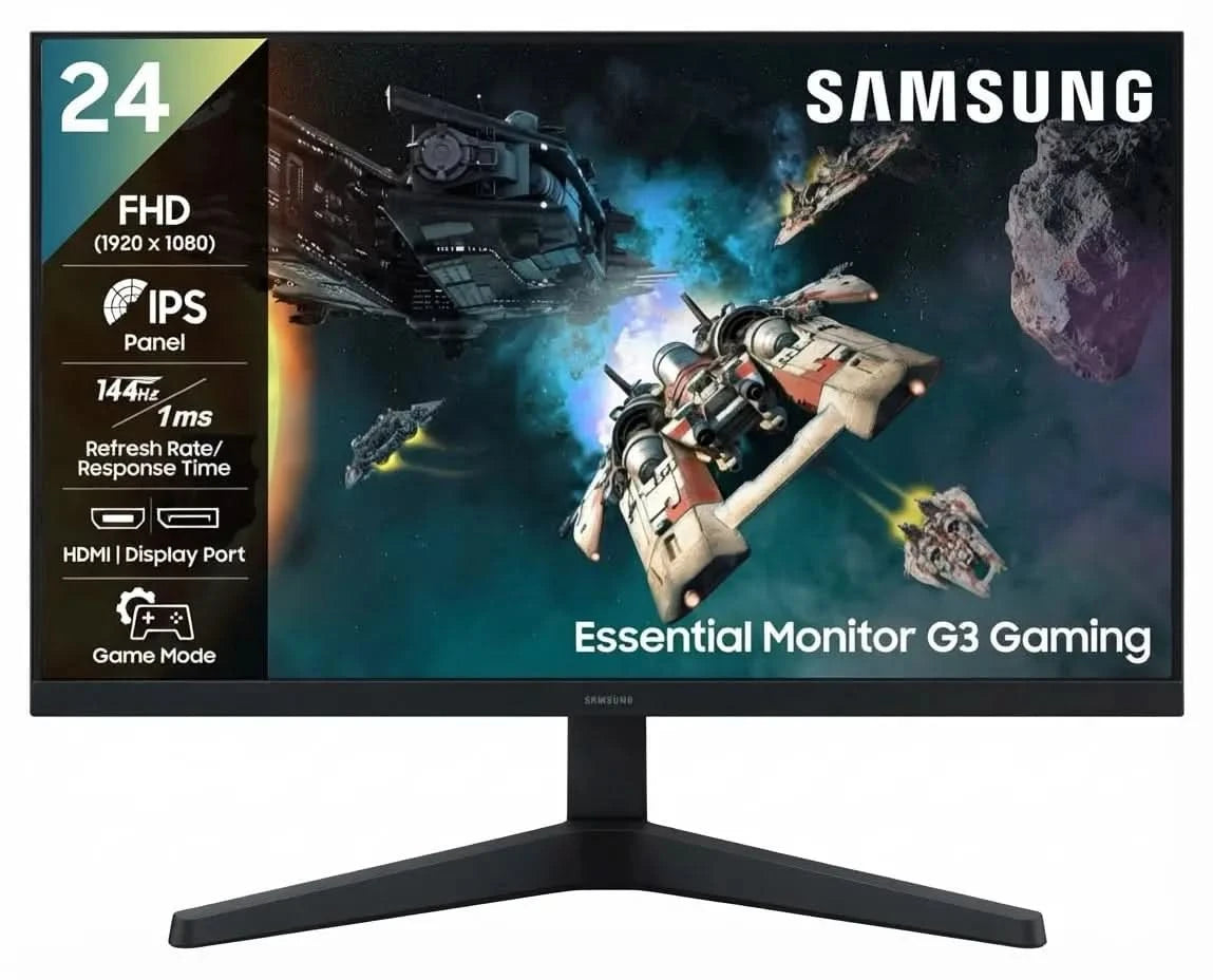 Samsung 24 Inch LS24HG310EWXXL Gaming Monitor, Full HD Display, High Refresh Rate, HDMI, Adjustable Stand