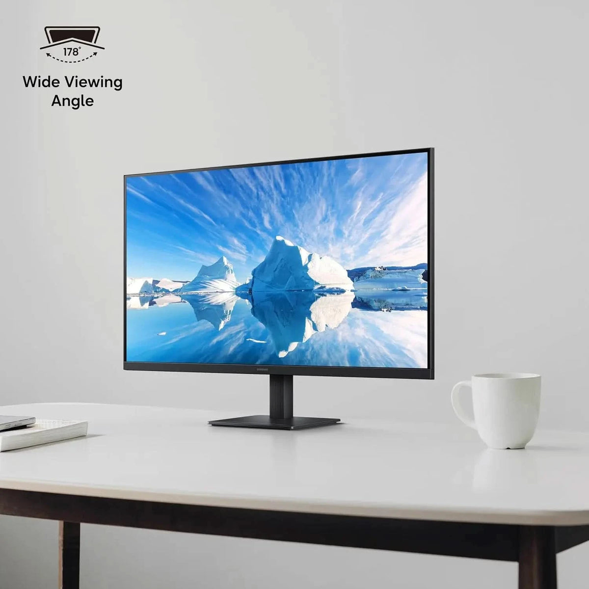 Samsung 27 Inch Monitor, QHD Resolution, HDMI, DisplayPort, LS27H700EAWXXL
