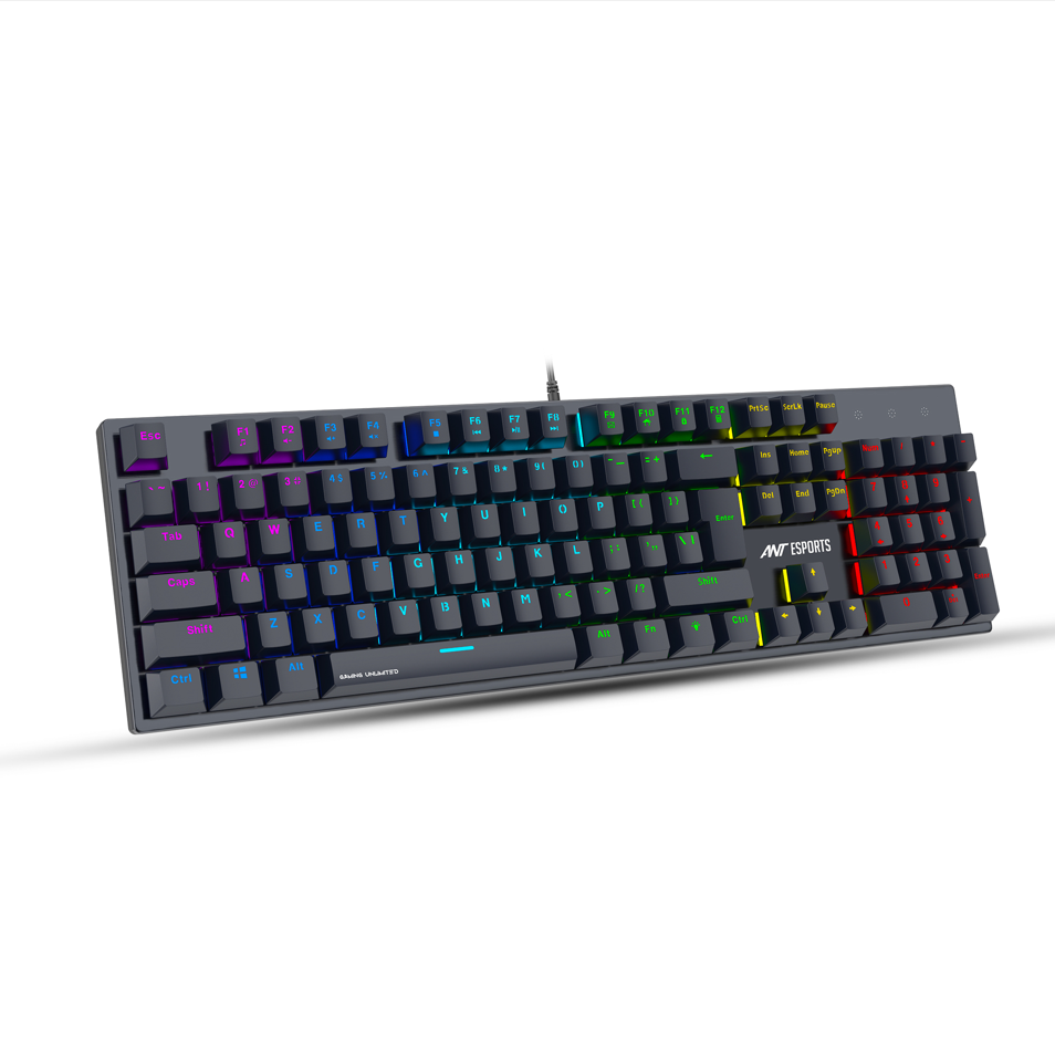 Ant Esports MK3400 Pro V3 Mechanical Gaming Keyboard - Black (Bis.R-41179400)