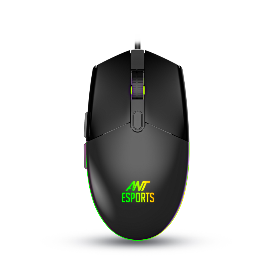 ANT ESPORTS KM1650 RGB MEMBRANE WIRED GAMING KEYBOARD & RGB MOUSE COMBO -BLACK (R-41183733)