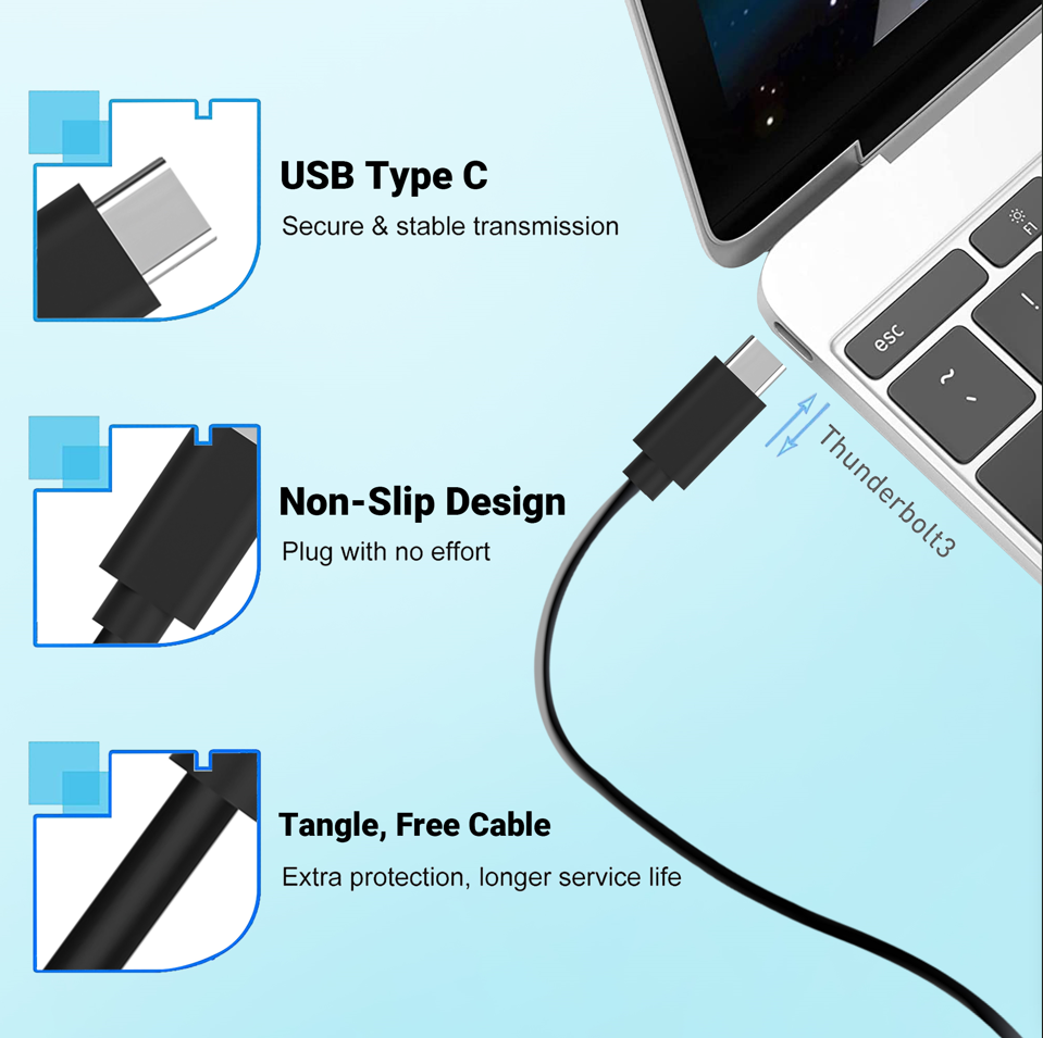 ANT ESPORTS 2-IN-1 USB TYPE-C TO HDMI CABLE ( AECH18 )