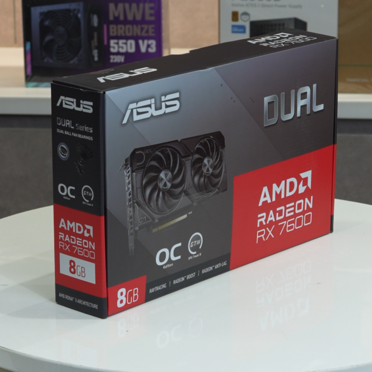 StormForge B550, AMD Ryzen 5 5600X, 16GB DDR4, 480GB NVMe SSD, ASUS Radeon RX 7600 8GB Gaming PC