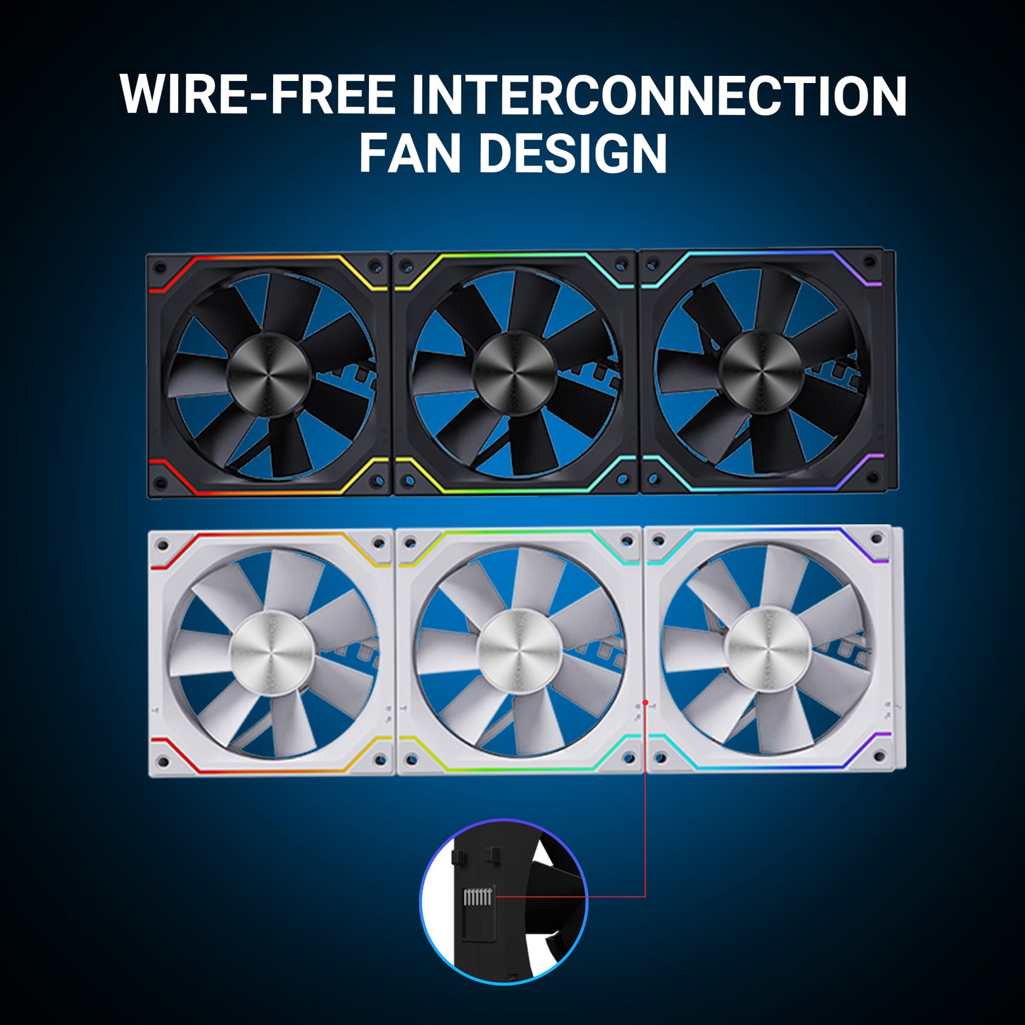 ANT ESPORTS SHIFTFLOW KIT 120MM 3-IN-1 CASE FAN KIT ARGB (BLACK)