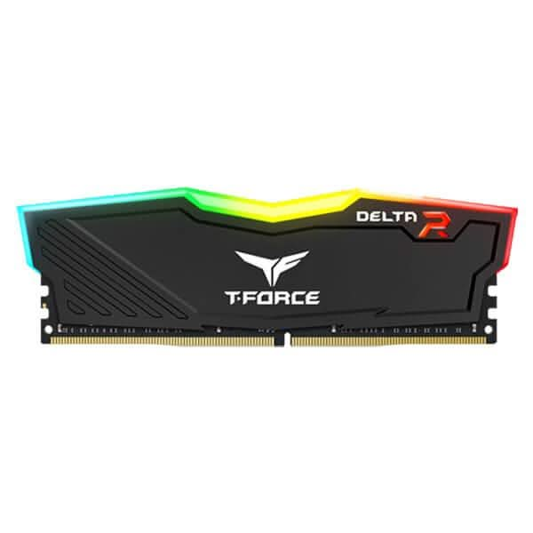 TEAMGROUP T-FORCE DELTA RGB 16GB (16GBX1) DDR4 3200MHZ BLACK DESKTOP RAM