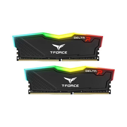 TEAMGROUP T-FORCE DELTA RGB 16GB (8GBX2) DDR4 3600MHZ BLACK