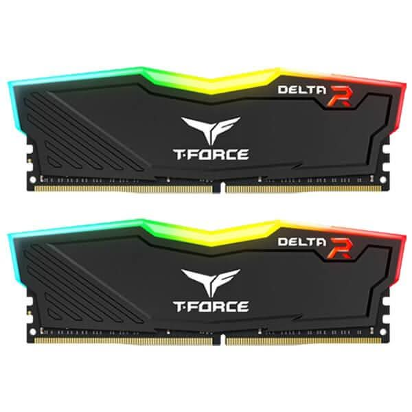 TEAMGROUP T-FORCE DELTA RGB 32GB (16GBX2) DDR4 3200MHZ DESKTOP RAM (BLACK)