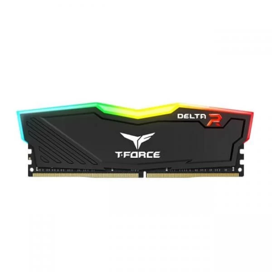 TEAMGROUP T-FORCE DELTA RGB 8GB (8GBX1) DDR4 3200MHZ BLACK