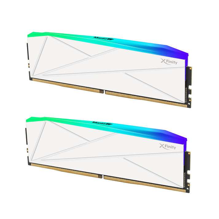 V-COLOR Manta XFinity RGB 32GB (16x2) DDR5 6000MHz Gaming Memory, 16GB x2, CL30, Intel XMP & AMD EXPO, White