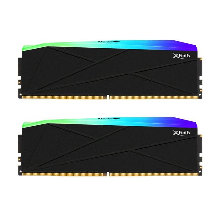 V-COLOR Manta XFinity RGB 64GB (32x2) DDR5 6000MHz Gaming Memory, 32GB x2, CL30, Intel XMP & AMD EXPO, Black