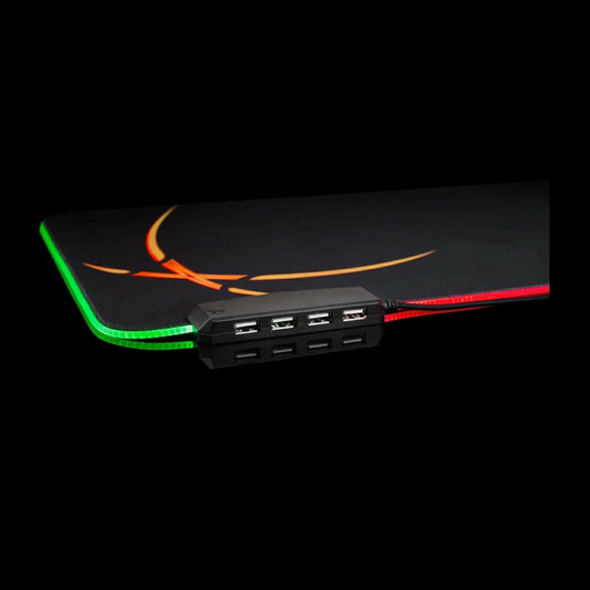 Cosmic Byte Equinox RGB Gaming Mousepad with 4 Port USB Hub