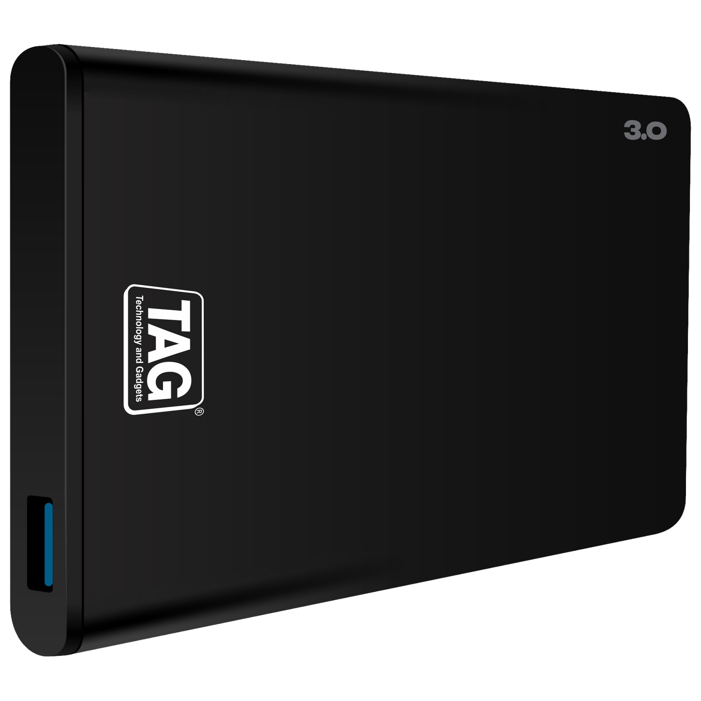 TAG 2.5 Inch SATA HDD SSD Casing, USB 3.0, Up to 5Gbps, Supports Up to 6TB, Black
