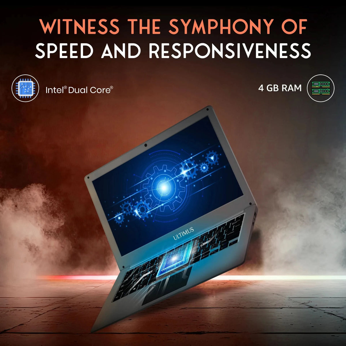 Ultimus Pro Intel Celeron Dual Core N4020 - (4 GB/128 GB EMMC Storage/Windows 11 Home) NU14U4INC43BN-SG Thin and Light Laptop (14.1 Inch, Space Grey)