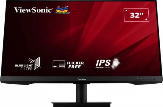 ViewSonic 81.28Cm (32") FHD Monitor with Speakers IPS FreeSync Monitor 75Hz Refresh Rate,3-Side Borderless, Dual Speaker,HDMI, Wall Mount, Eye-Care, Flicker Free, sRGB -104%- VA3209-MH