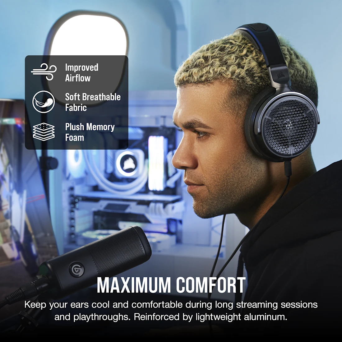 CORSAIR VIRTUOSO PRO HEADSET CARBON CA-9011370-AP