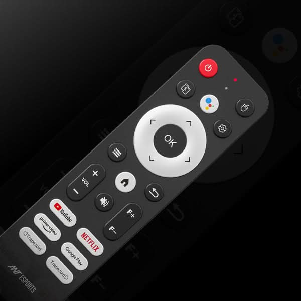 ANT Esports View 690 AF 1080P Smart Projector, 8000 Lumens, Android 13, Auto Focus, Auto Keystone, Bluetooth Voice Remote