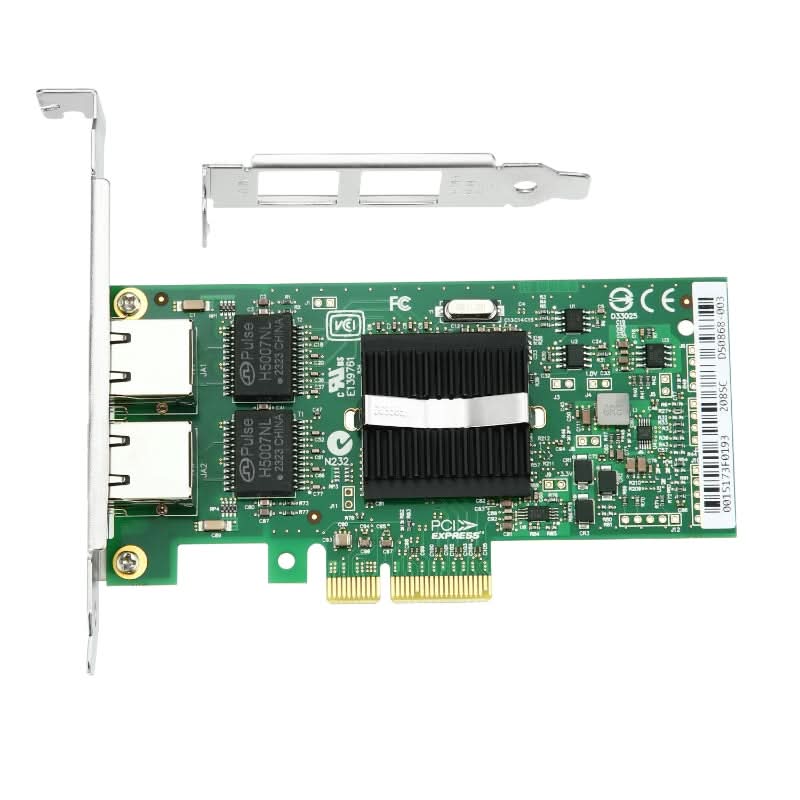 S-Tech PCIe Gigabit Ethernet Network Card – Dual Port RJ45 – Intel 82571 / 9402PT