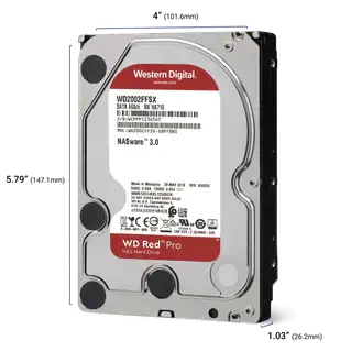 Western Digital WD Red Pro 22TB 3.5" SATA 7200RPM NAS Internal Hard Disk Drive