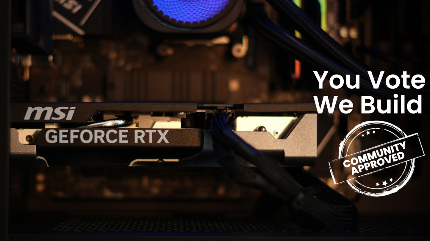 You Vote, We build: Community Built GeForce RTX 5060 Gaming PC Ryzen 5 9600X, 32GB DDR5, 1TB NVMe