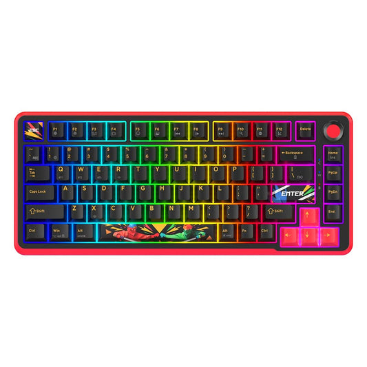Cosmic Byte Arcturus 75% Tri-Mode Gasket Mechanical Keyboard – Black Red