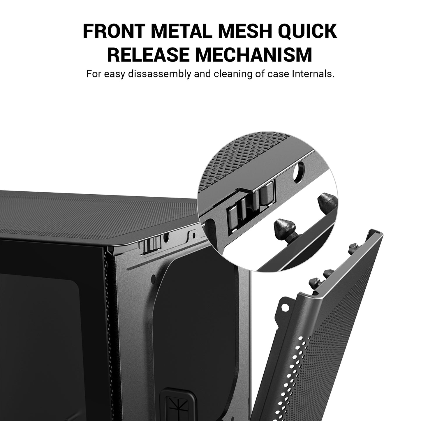 Ant Esports X2 LCD ARGB ATX Mid Tower Case