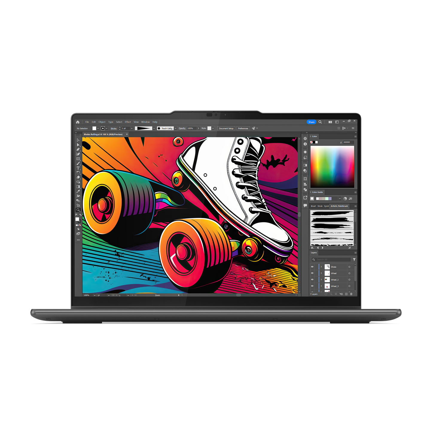 LENOVO YOGA 7I 83DJ00AMIN [ULTRA5-125H 14TH GEN/16GB/512GB SSD/WIN11 HOME+MSO/14.0 INCH TOUCH/INTEGRATED GRAPHICS /1 YEAR(S)/GREY]