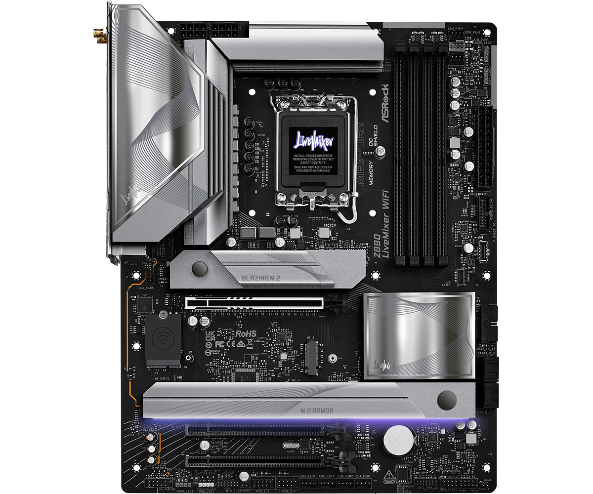 ASROCK Z890 LIVE MIXER WIFI DDR5 INTEL MOTHERBOARD