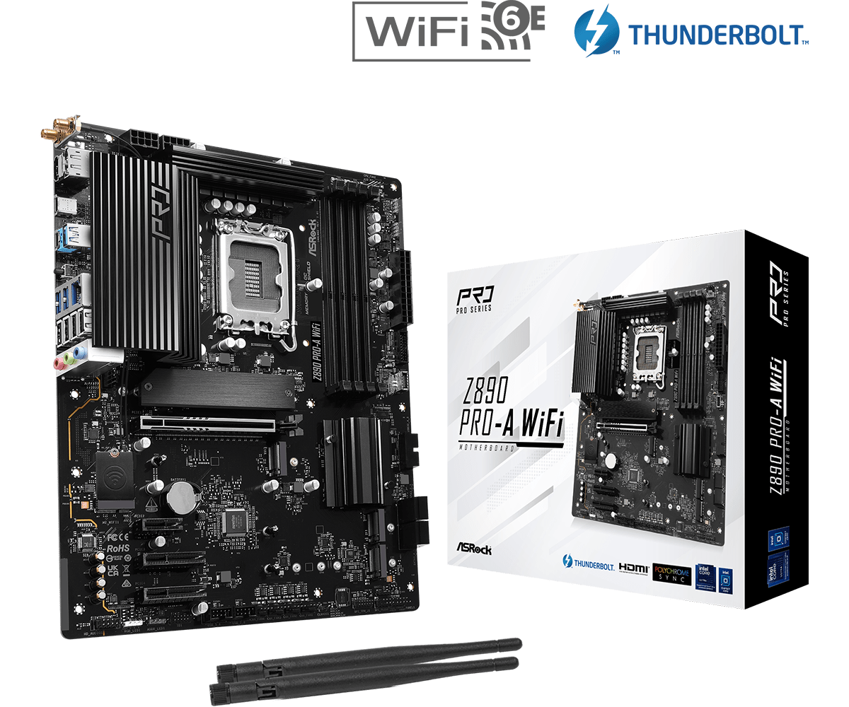 ASROCK Z890 PRO A WIFI DDR5 INTEL MOTHERBOARD