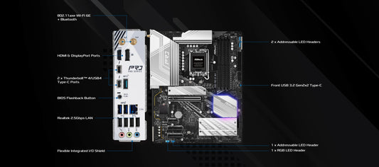 ASROCK Z890 PRO RS WIFI DDR5 INTEL MOTHERBOARD