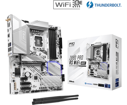 ASROCK Z890 PRO RS WIFI WHITE MOTHERBOARD