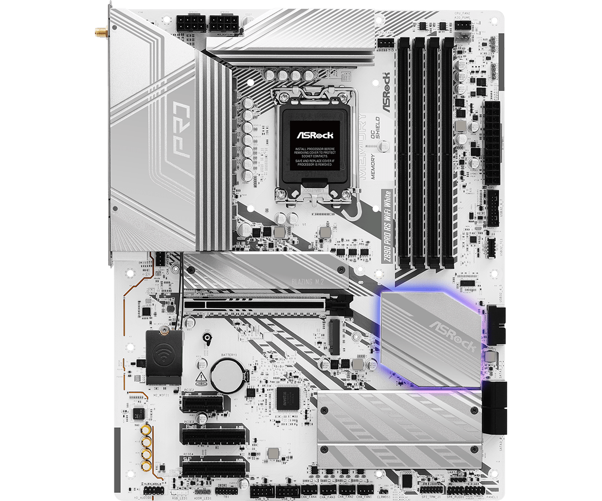 ASROCK Z890 PRO RS WIFI WHITE MOTHERBOARD