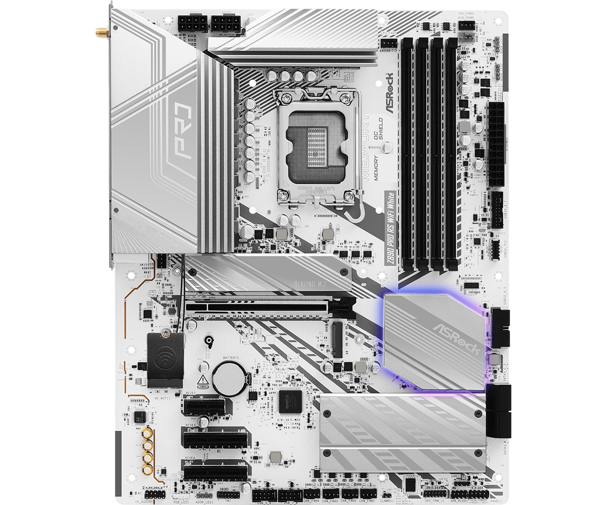ASROCK Z890 PRO RS WIFI WHITE MOTHERBOARD