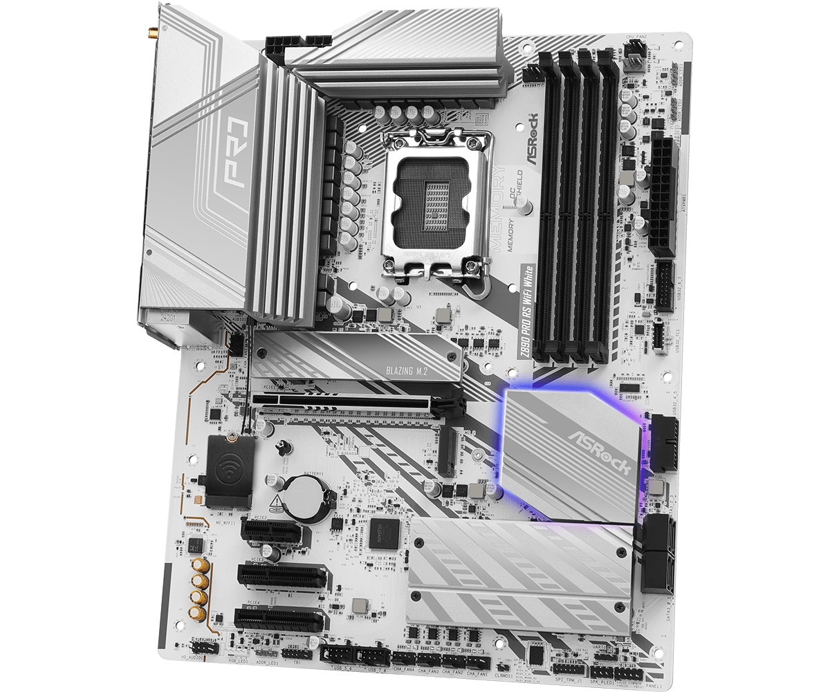 ASROCK Z890 PRO RS WIFI WHITE MOTHERBOARD