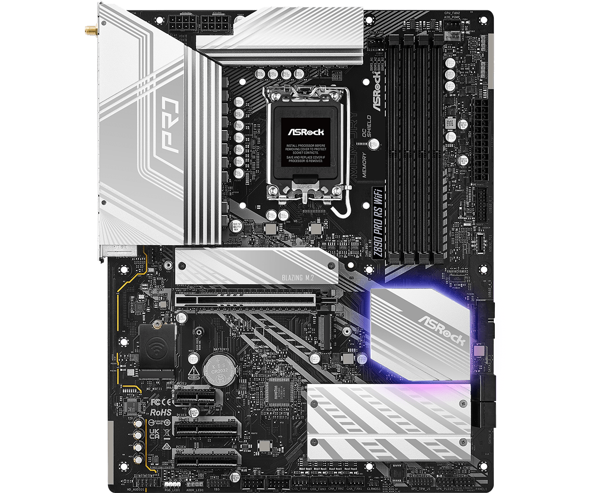 ASROCK Z890 PRO RS WIFI DDR5 INTEL MOTHERBOARD