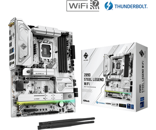 ASROCK Z890 STEEL LEGEND WIFI DDR5 INTEL MOTHERBOARD