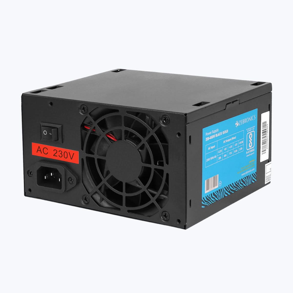 SMPS ZEBRONICS (450W) GOLD SERIES