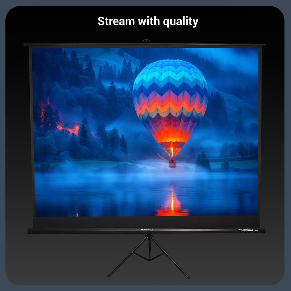 PROJECTOR SCREEN ZEBRONICS PST120A