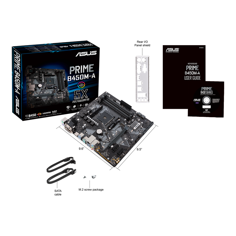 ASUS PRIME B450M-A AMD AM4 MOTHERBOARD