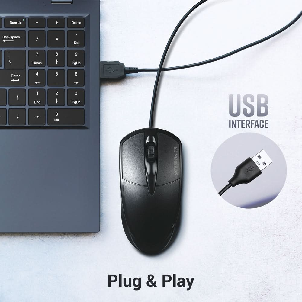 MOUSE ZEBRONICS USB (BYTE)