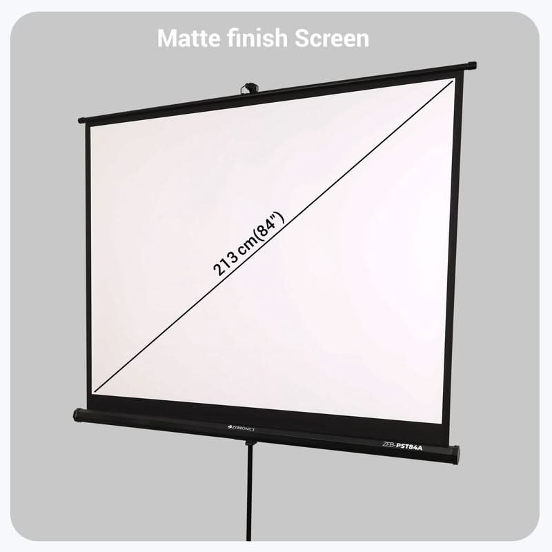 PROJECTOR SCREEN ZEBRONICS PST84A