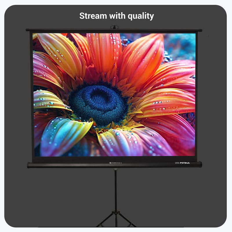 PROJECTOR SCREEN ZEBRONICS PST84A