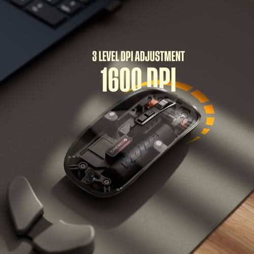 ZEBRONICS Sheer 10 Rechargeable Wireless Mouse (Black)