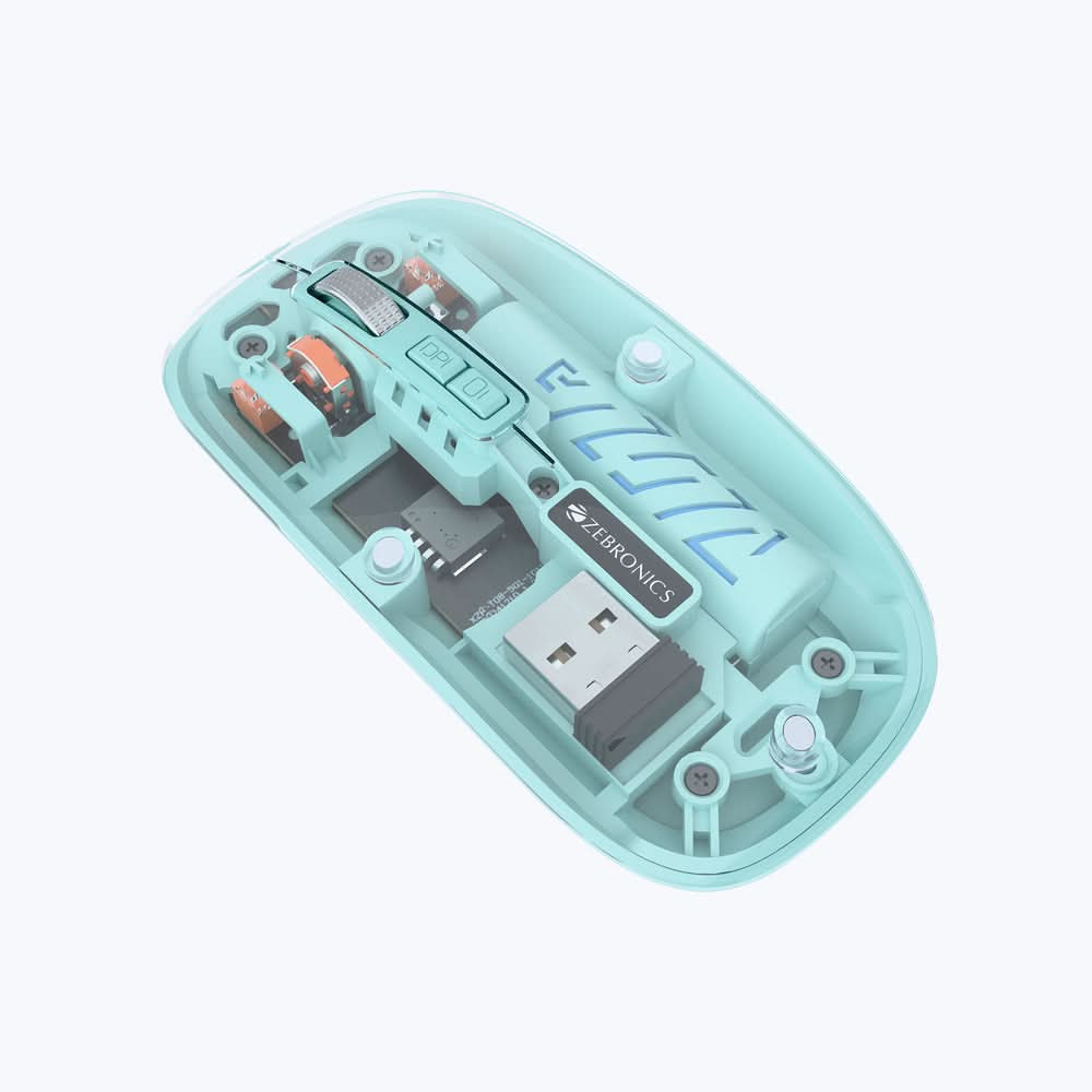 ZEBRONICS Sheer 10 Rechargeable Wireless Mouse (Black)