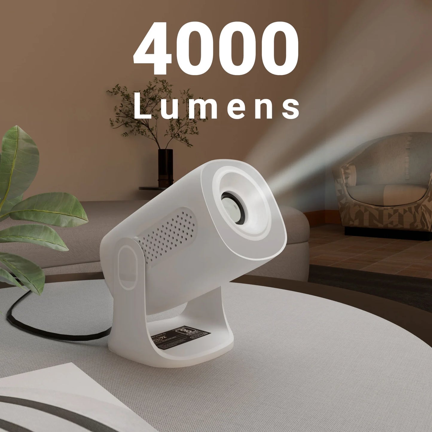 Zebronics Zeb Pixaplay 72 FHD 1080p 4000 Lumens 30,000h Lifelong LED Lamp Projector