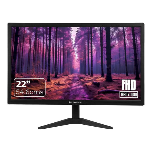 Zebster GV222 22 Inch LED Monitor, Full HD Display, 100Hz Refresh Rate, HDMI, Black