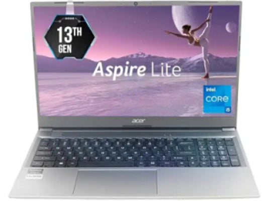 Acer Aspire Lite13th Gen Intel Core i5-1334U processor Laptop (Windows 11 Home/16GB RAM/512 GB SSD/Intel UHD Graphics) AL15-53 with 39.6 cm (15.6") Full HD TN Display, Backlit Keyboard, Steel Gray, 1.59 kg