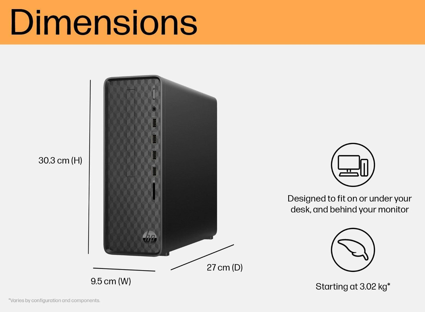 HP SLIM DESKTOP PC S01-PF3235IN