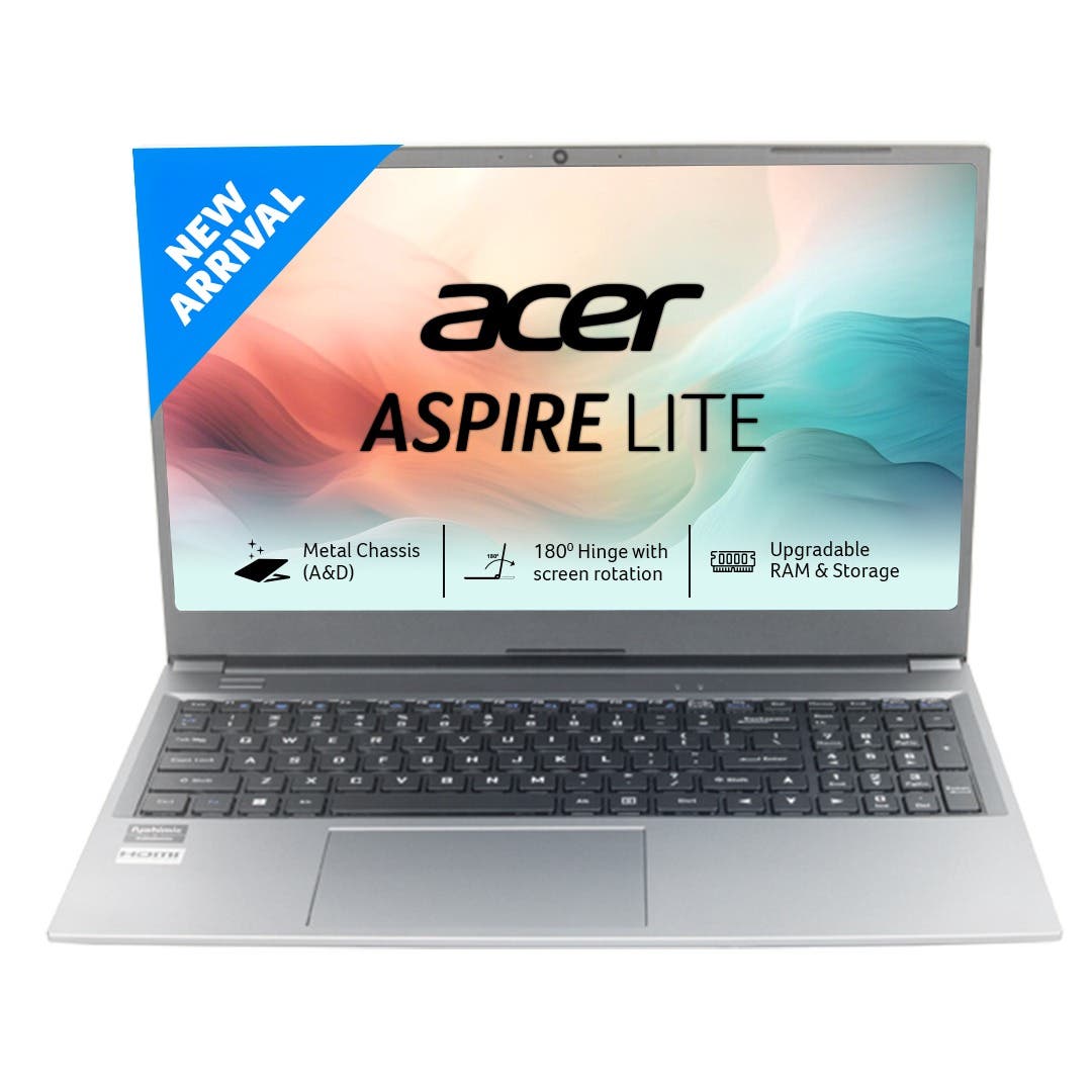 Acer Aspire Lite 13th Gen Intel Core i5-1334U processor Laptop (Windows 11 Home/ 16 GB RAM/ 512 GB SSD/Intel UHD Graphics)AL15-53 with 39.6 cm (15.6")TN Full HD Display, Keyboard, Steel Gray, 1.59 KG